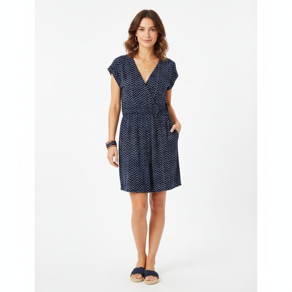 Denver Hayes Dresses & Skirts - *Denver Hayes Blue Zig Zag Aztek Dress